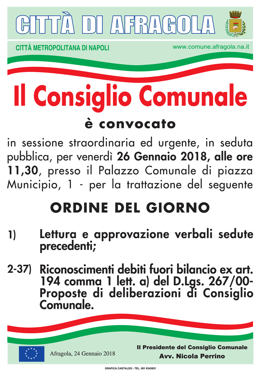 CONSIGLIO COMUNALE 2601